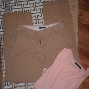 GAP Low Rise Khakis size 00 Petite